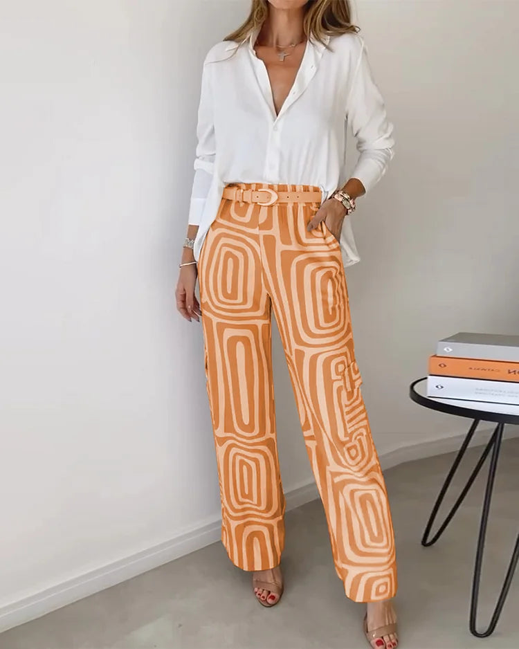 Tidløsia™ - Elegante bukser med print til kvinder